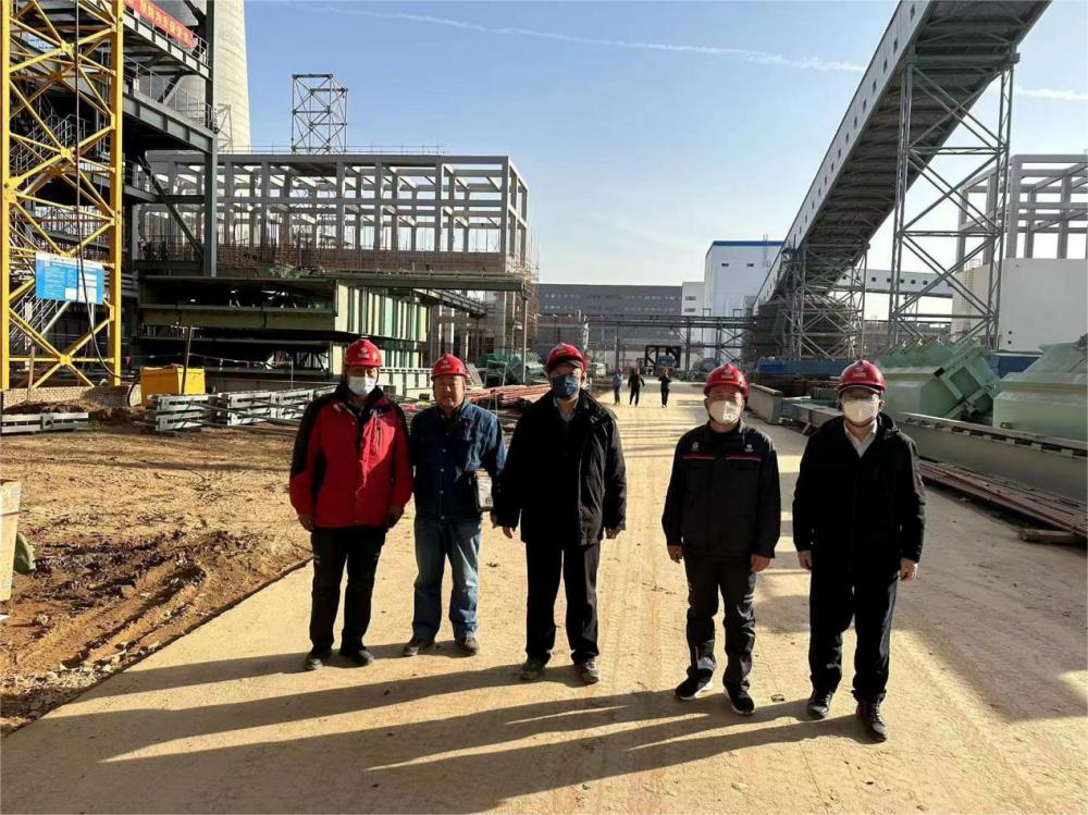张恒董事长到山西合成生物产业生态园热电联产项目监理部检查指导